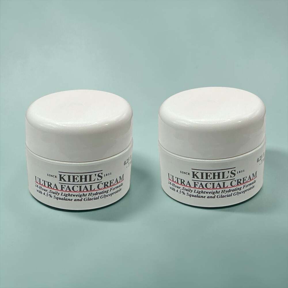 TWO Kiehl's Ultra Facial Cream with Squalane & Glacial Glycoprotein 0.25 fl. oz